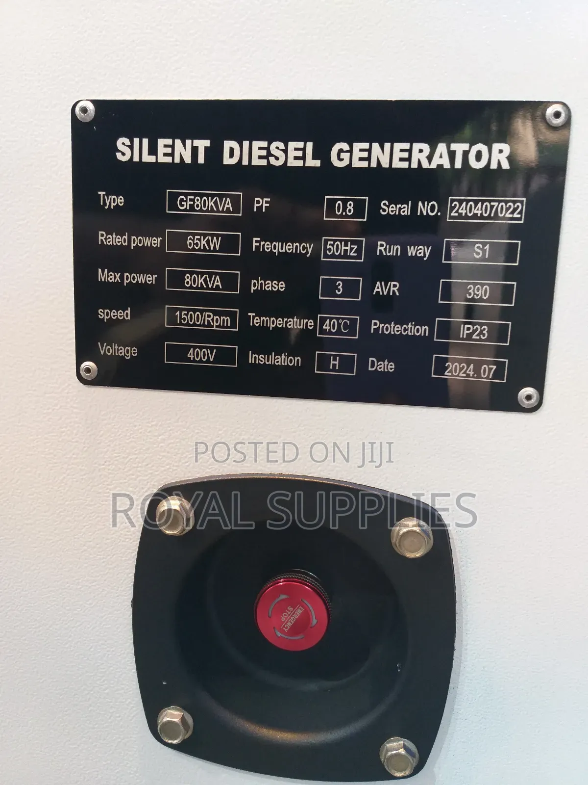 Perkins 80kva Diesel Generator