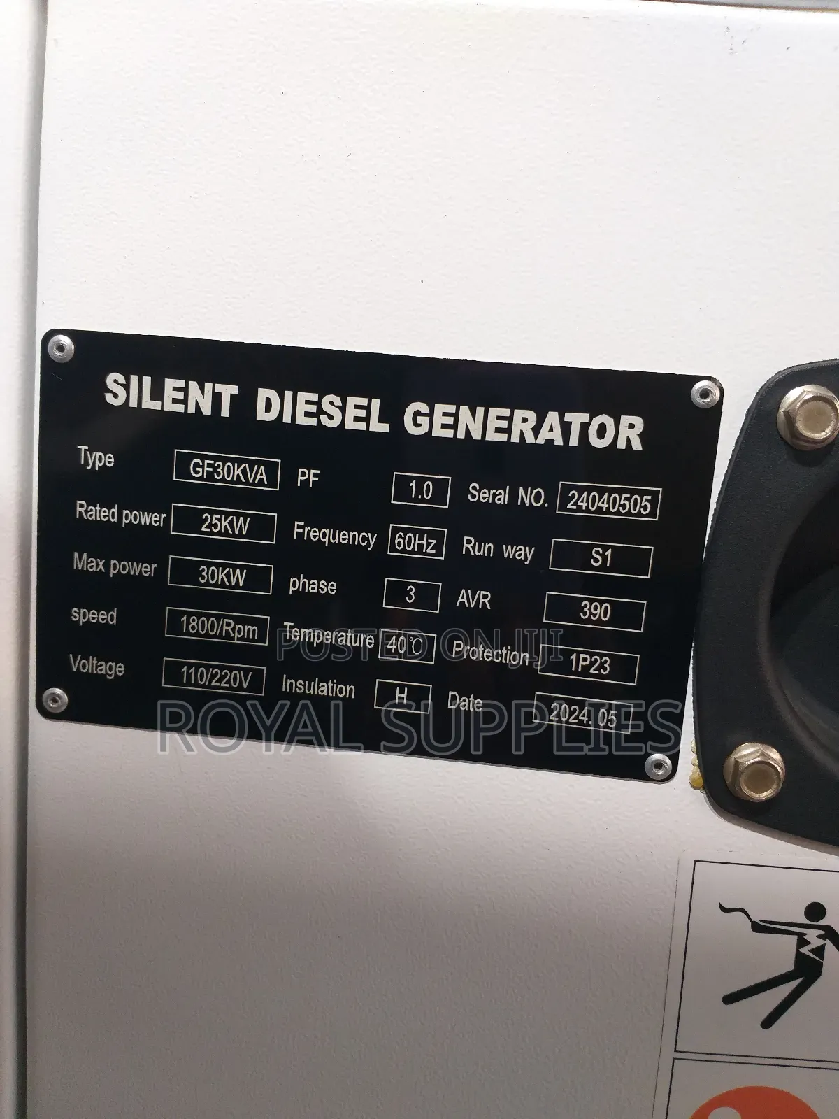 Perkins 30kva Generator