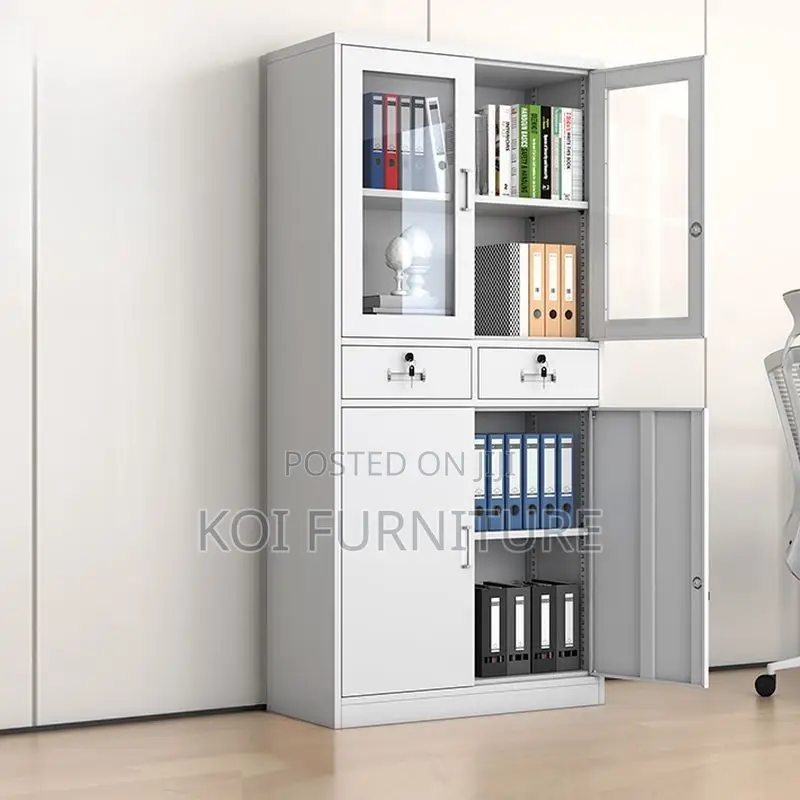 Office Cabinet : Lockable 2-Door Office Vertical Storage Cabinet