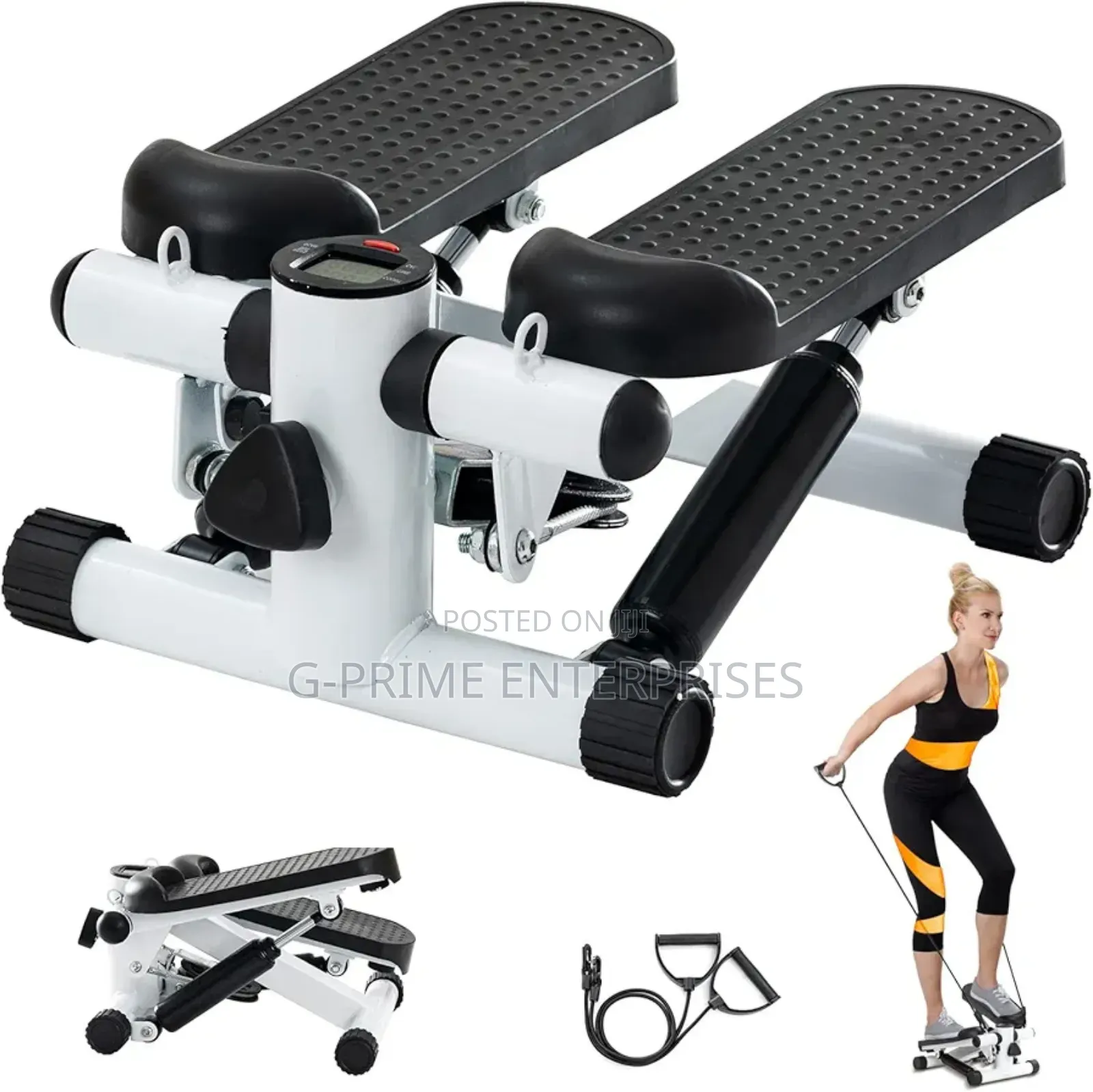 Mini Stepper With Resistance Bands