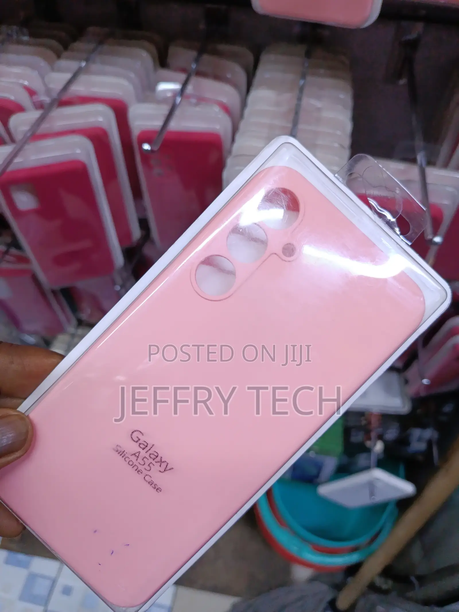 Dessen Samsung Galaxy A55 5g Liquid Silicone Silky Feel Case. Pink