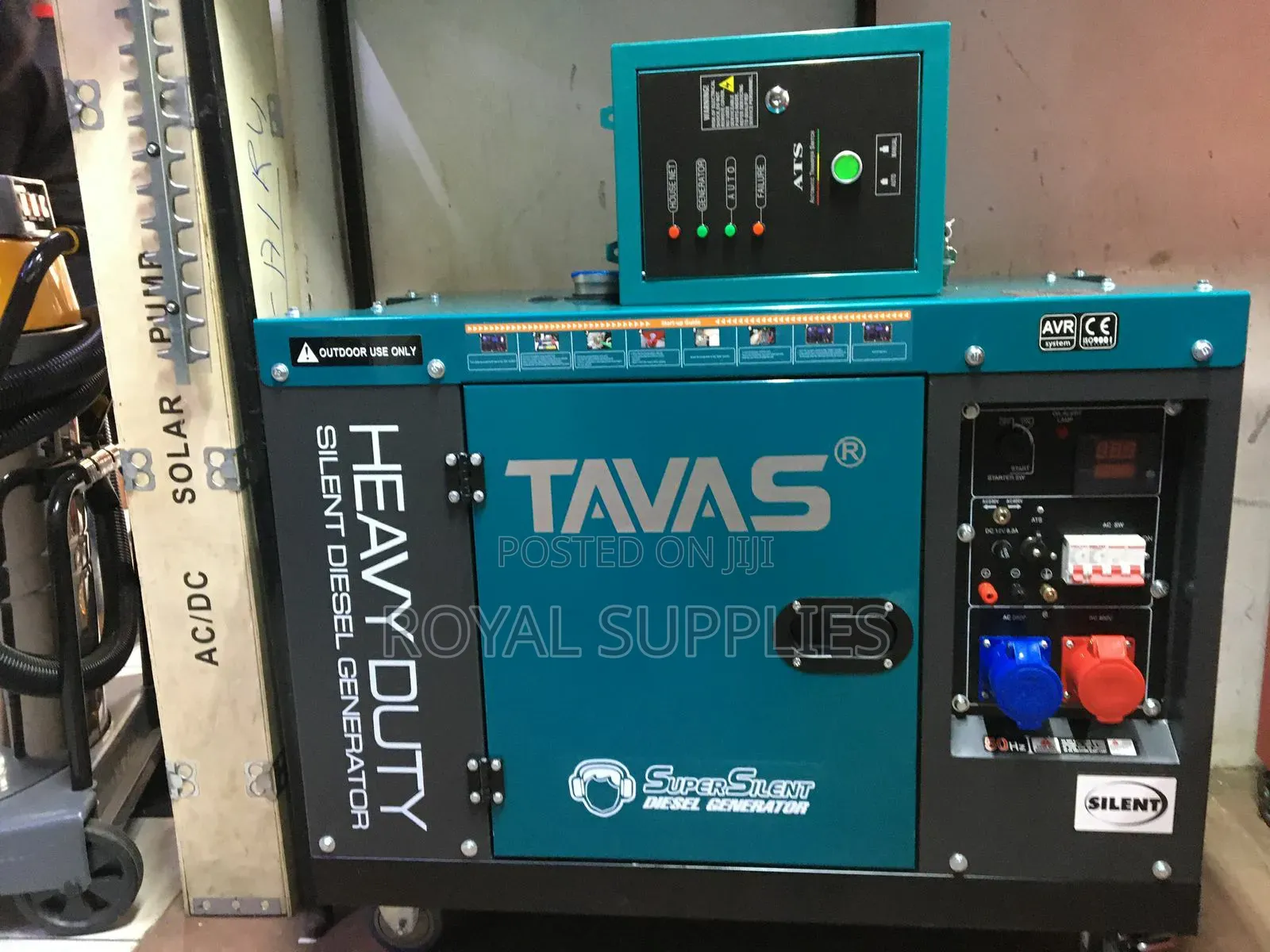 Tavas 15kva Diesel Generator 3 / 1 Phase