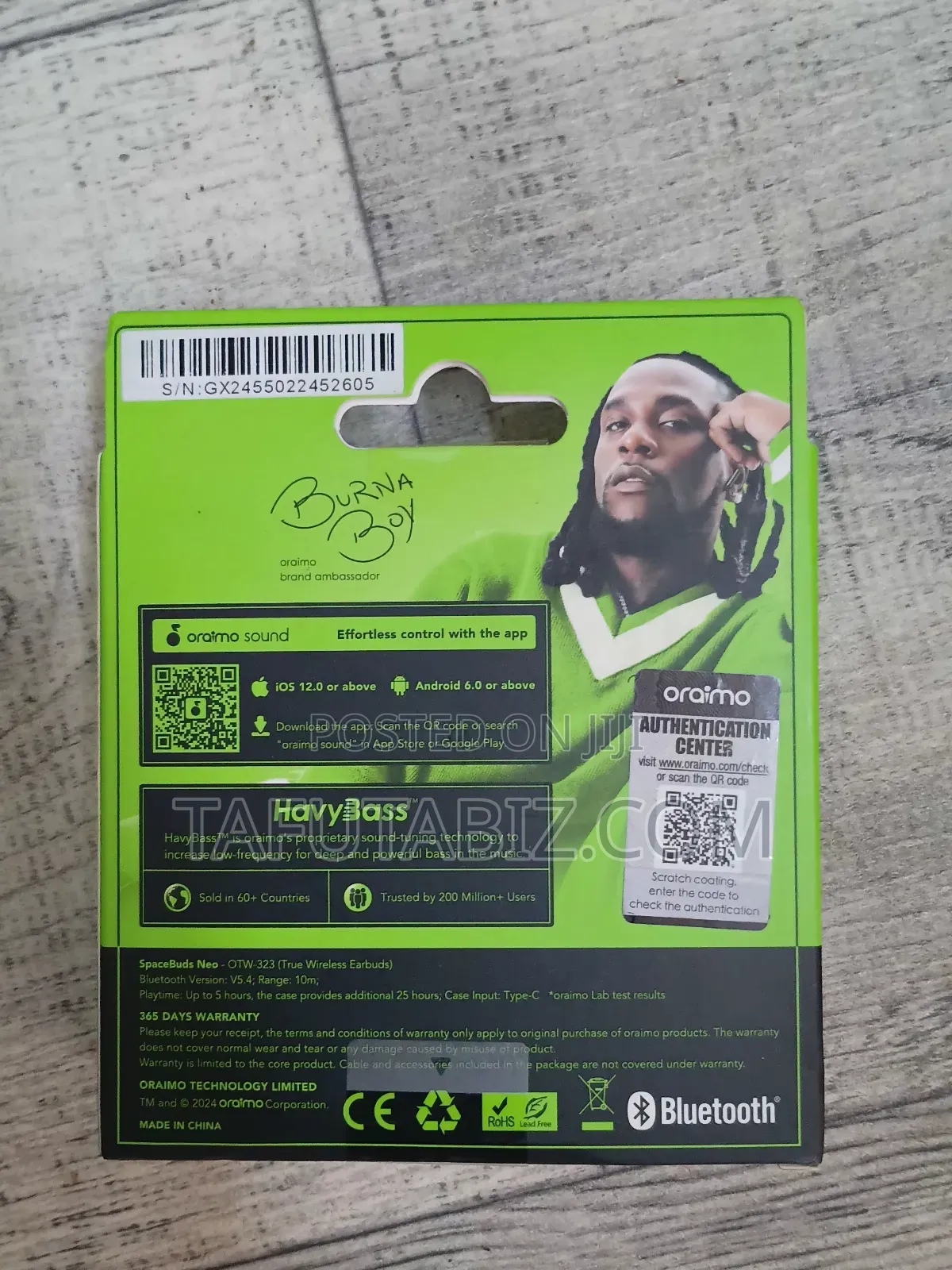 Oraimo Havybass Immersive Sound,Everywhere Spacebuds Neo Otw-323