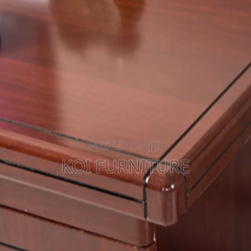 Office Desk : 1.4m Mahogany Finish Executive Office Desk