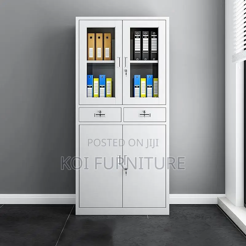 Office Cabinet : 2-Door Metallic Office Filing Cabinet