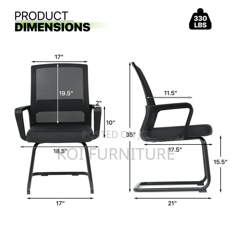 Office Chairs; Cantilever Mesh Backrest Office Chair With Sled Base
