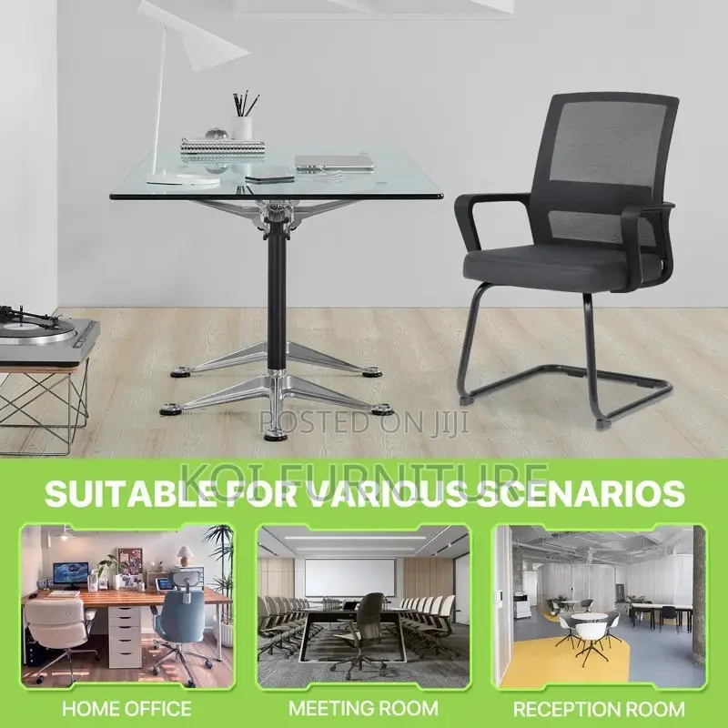 Office Chairs; Cantilever Mesh Backrest Office Chair With Sled Base