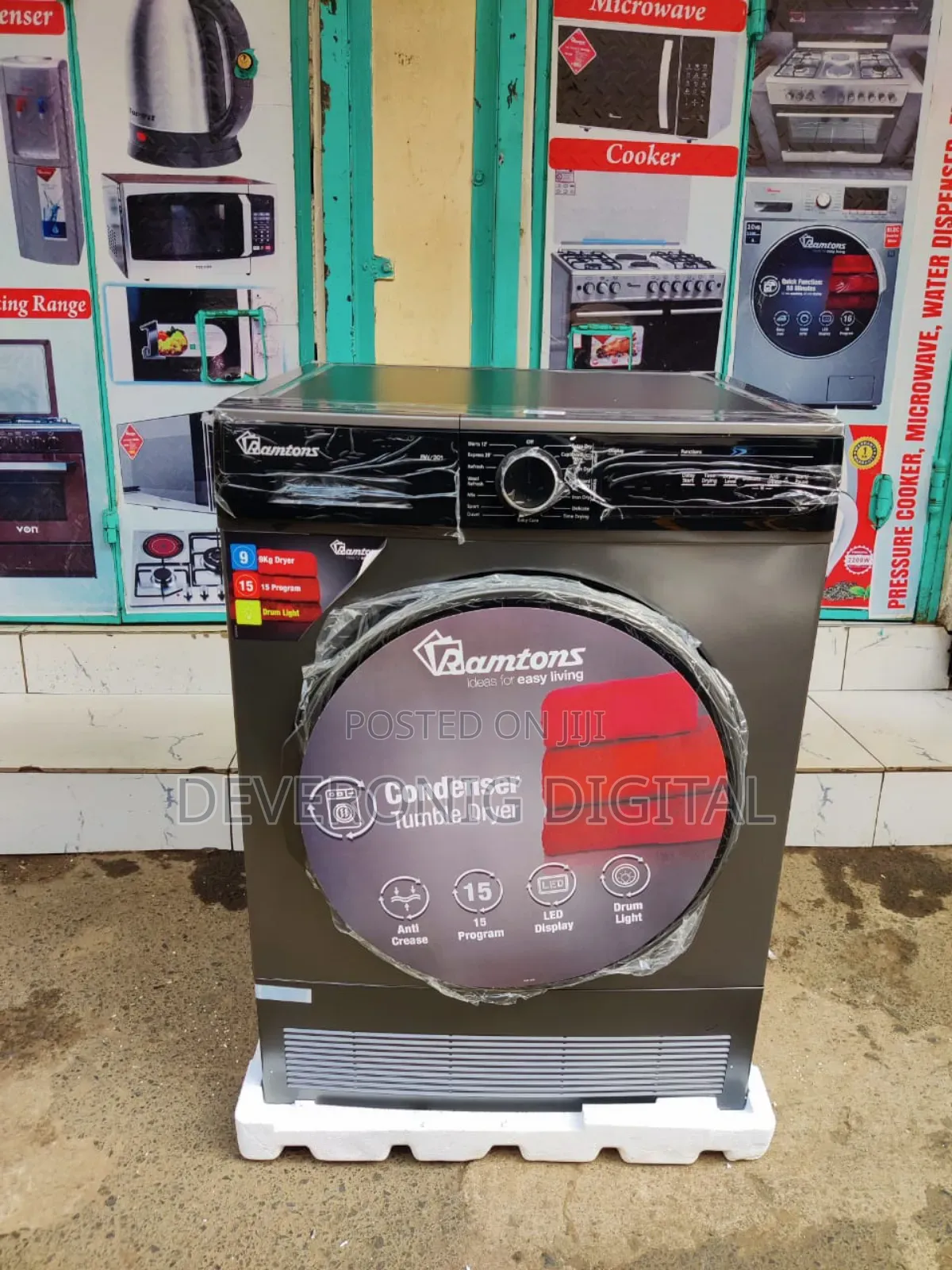 *Ramtons 9kg Condenser Tumble Dryer Rw301 Dryer Only
