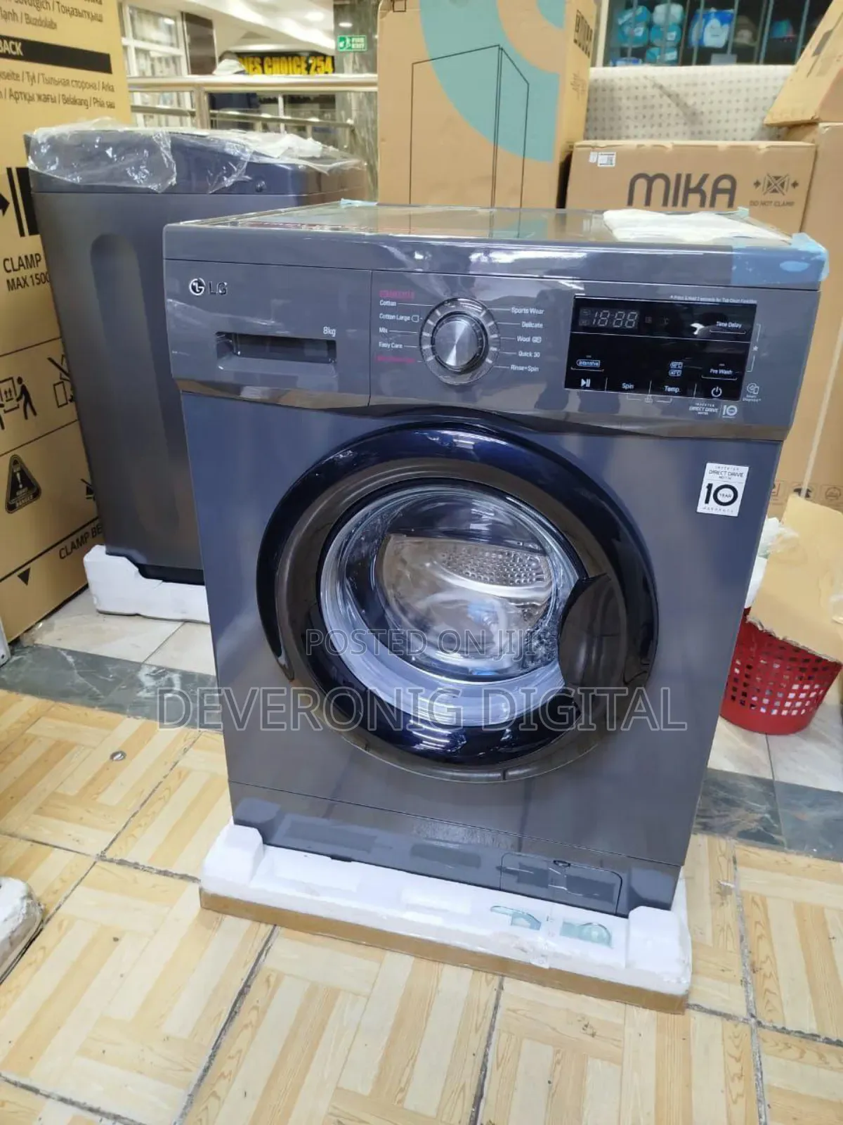 Lg 8kg Wash and Spin Front Load Washing Machine (F4j3tyg6j