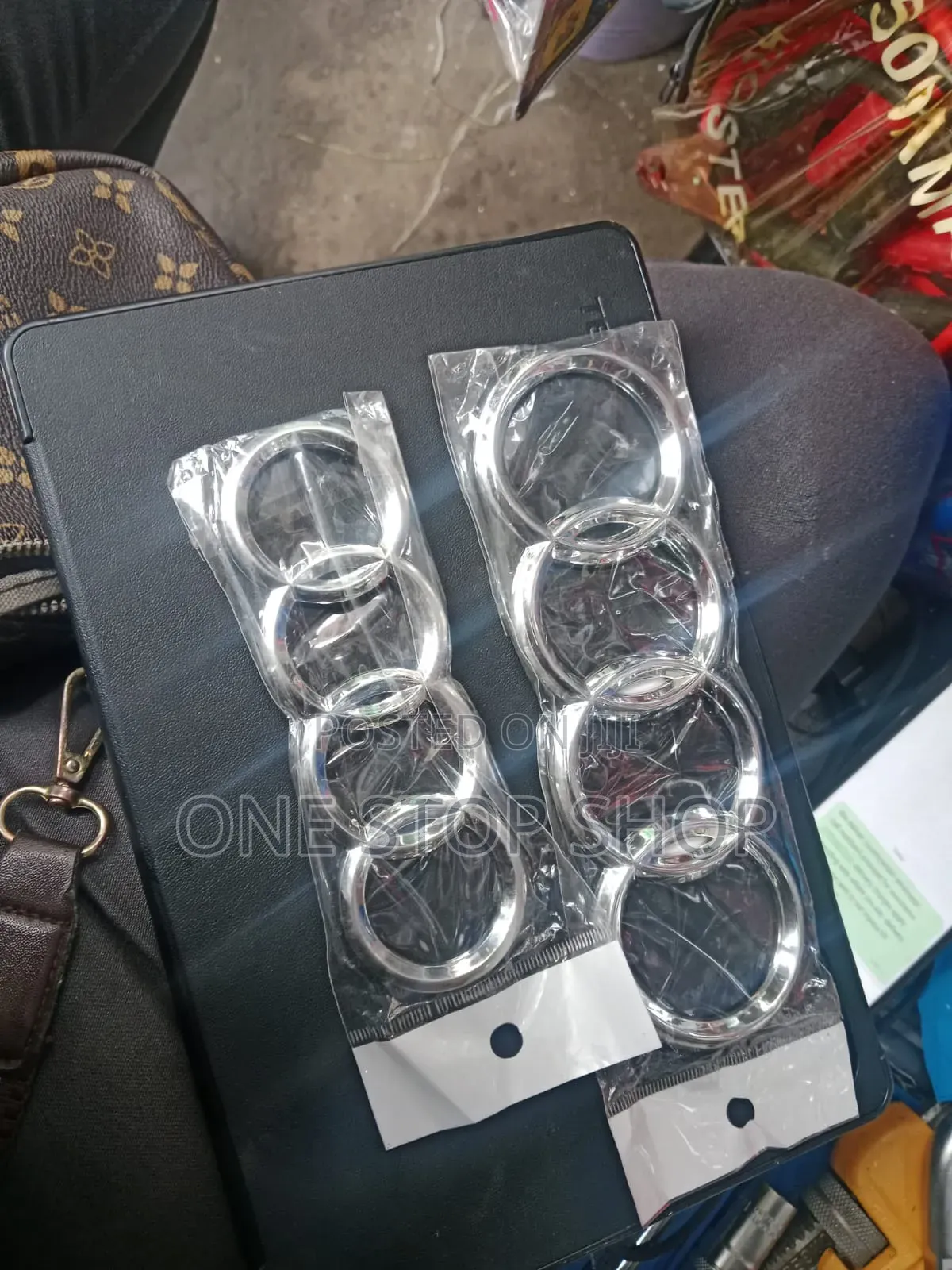 Different Sizes Chrome Audi Logos