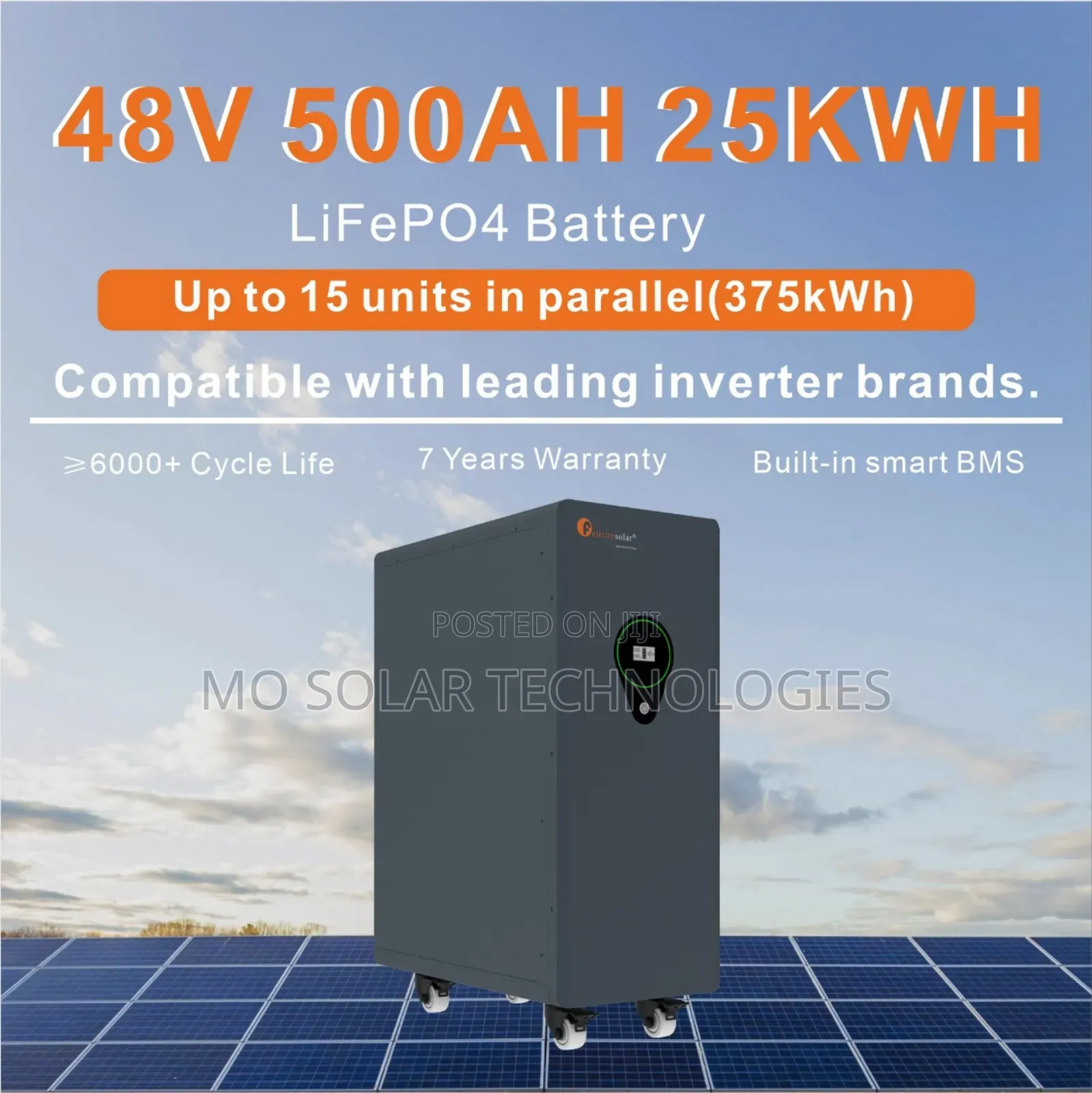 48v 500ah 25kwh Felicity Lithium Battery