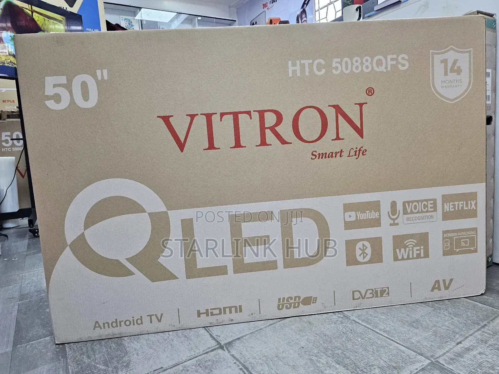 Vitron 50 Inch Qled HTC-5088qfs Best Smart Anroid Tv