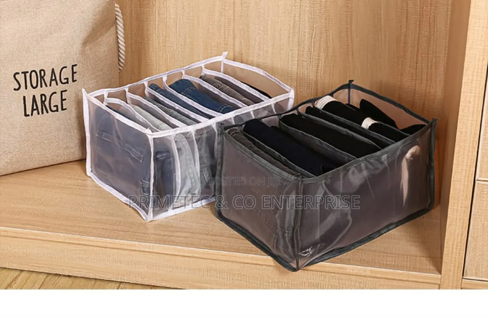 *Closet Organizer Jeans Storage Box Foldable Organizers