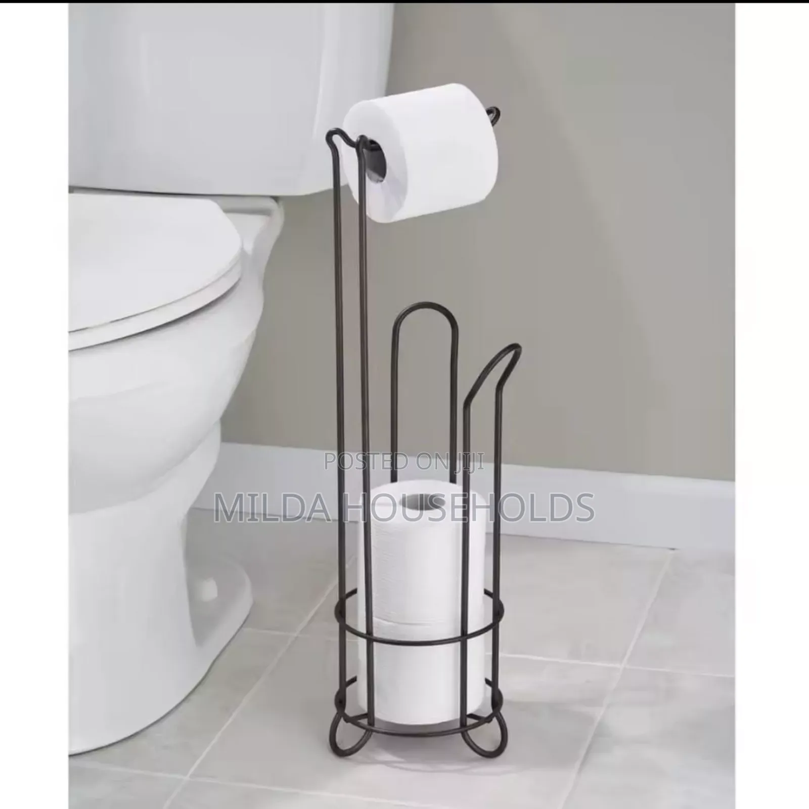 Tissue Holder/Tissue Stand Stainless Steel Floor Standing Paper Roll.