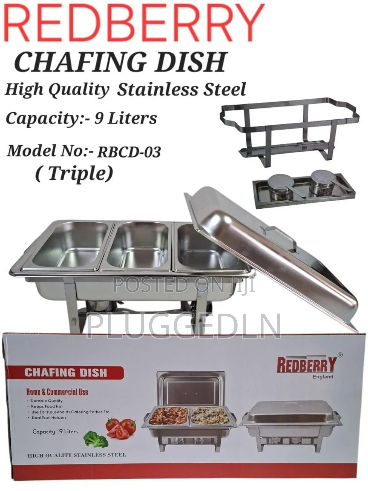 Chaffing Dish With Triple/Single/Double Compartment