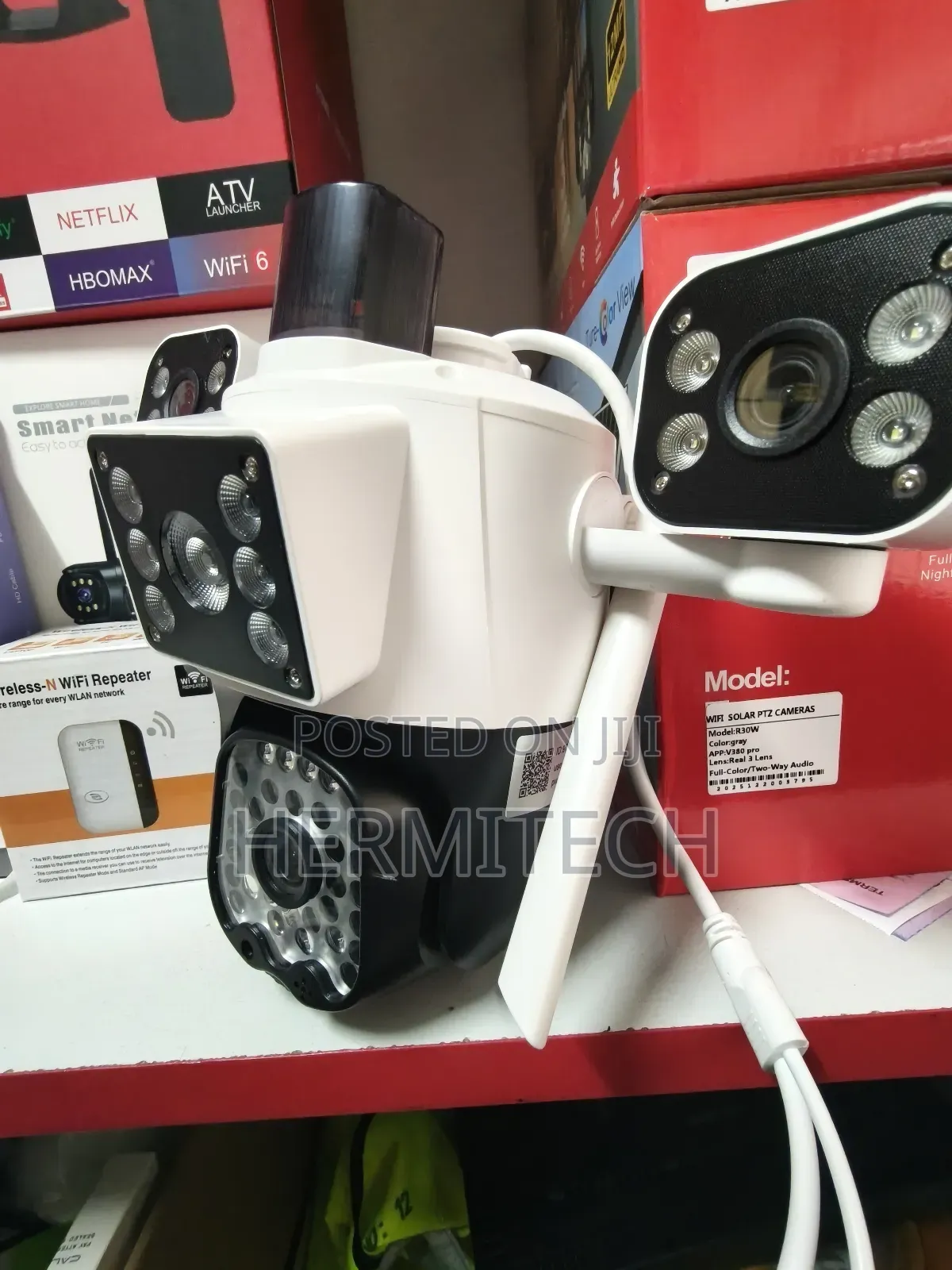 Wireless Dual Lens 4g Electric Indooroutdoor Use Siren Notification