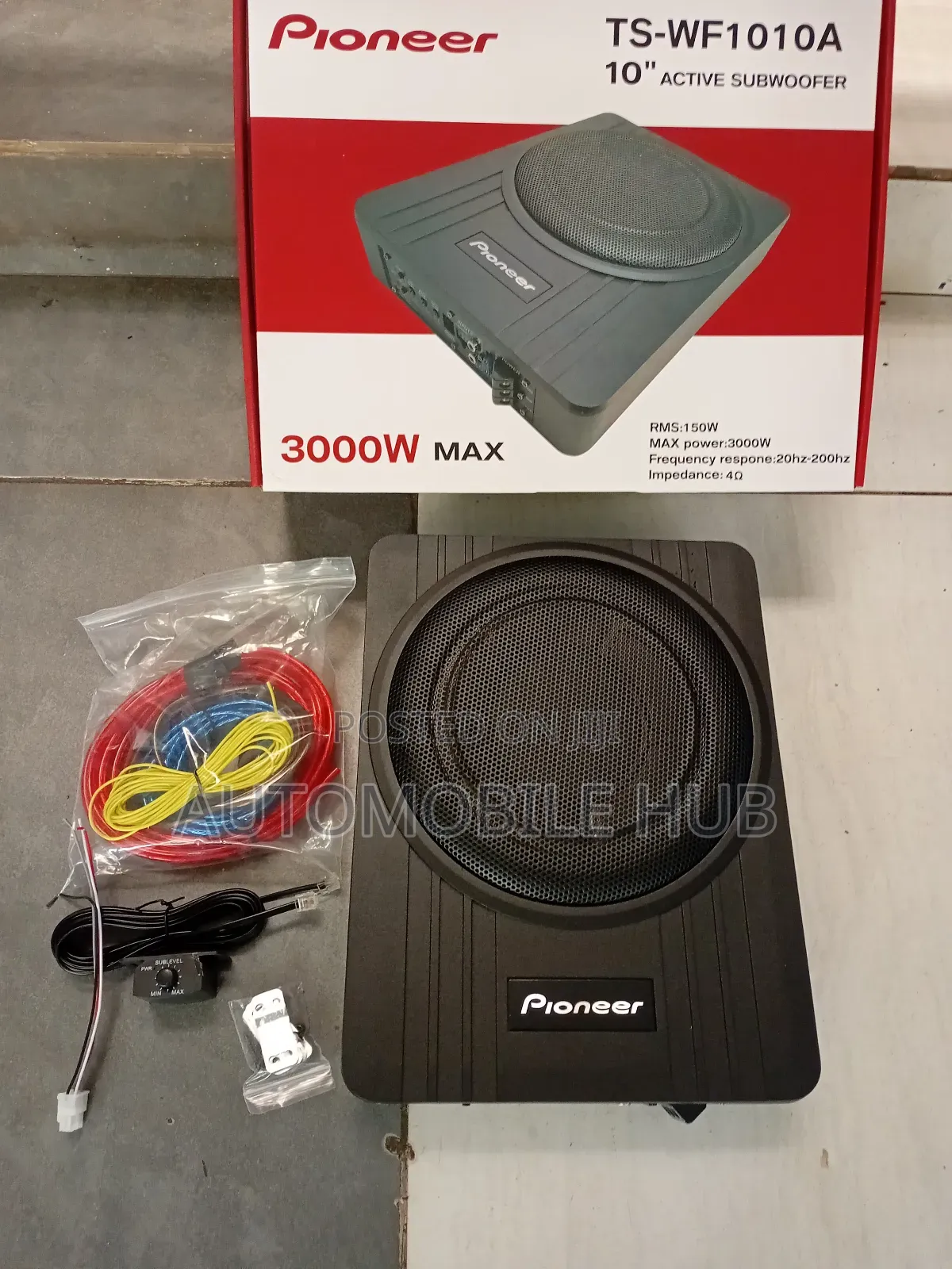 Pioneer Underseat Subwoofer – Powerful Bass, Slim Design, Easy Install