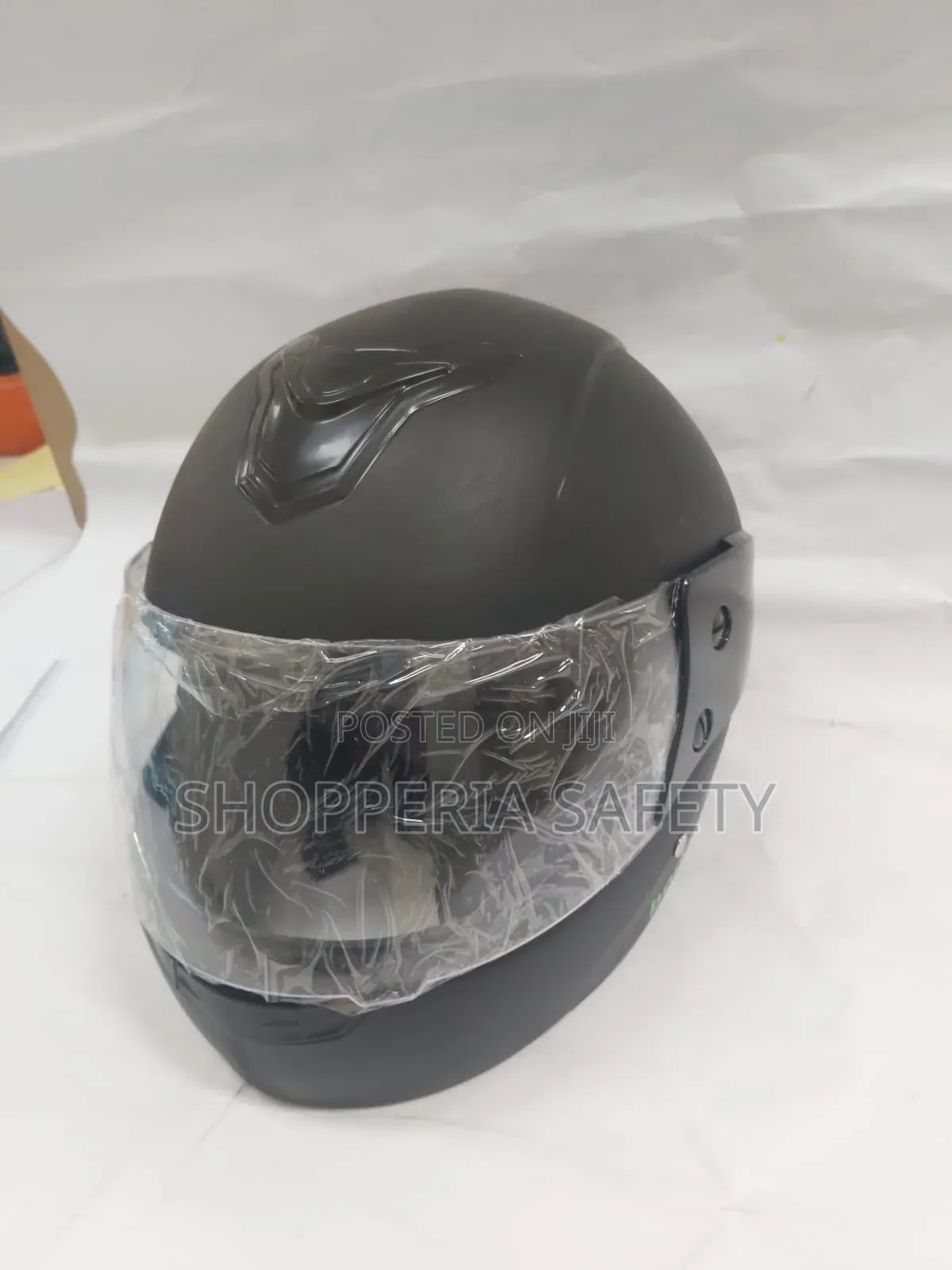 Black Strong Helmet For Motorists