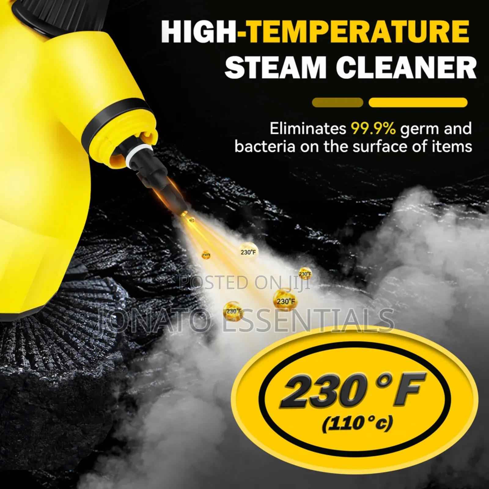 1000W Portable Handheld Steam Cleaner - Deep Cleaning Machine