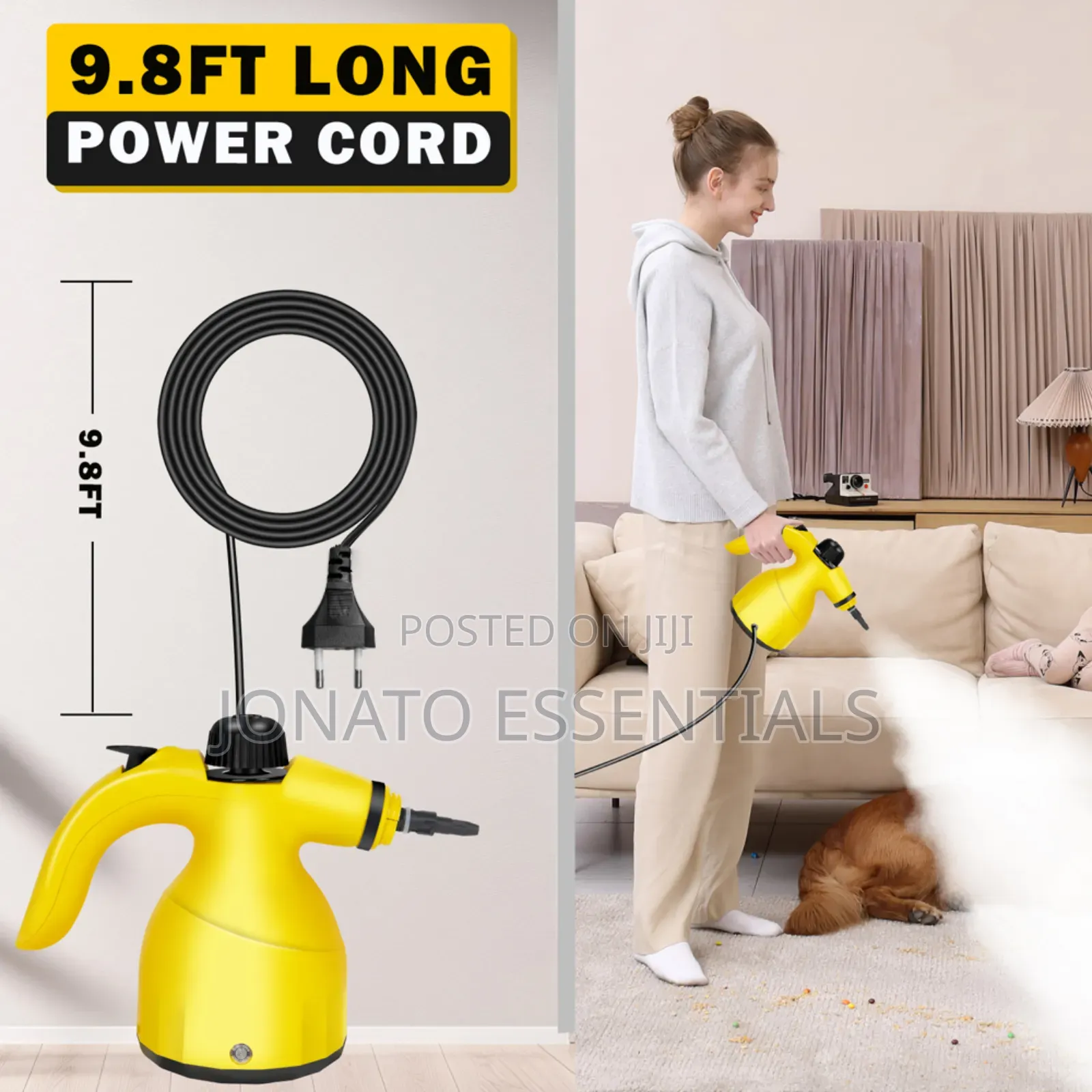 1000W Portable Handheld Steam Cleaner - Deep Cleaning Machine