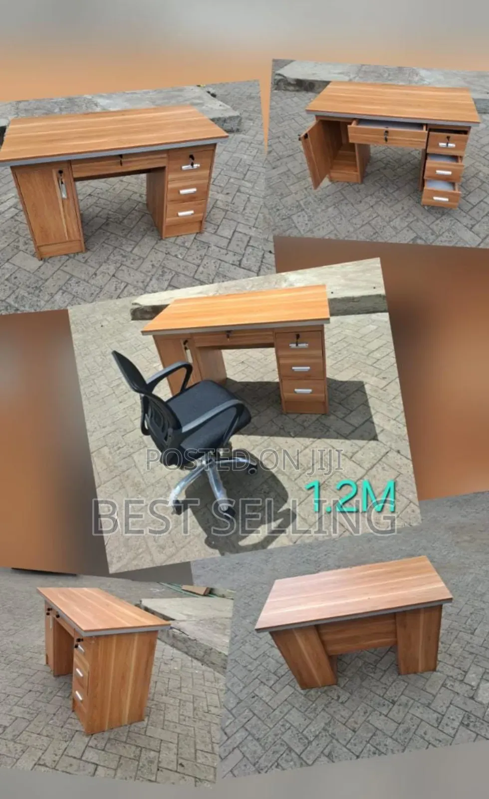 Brown Executive 1.2m Office Desk