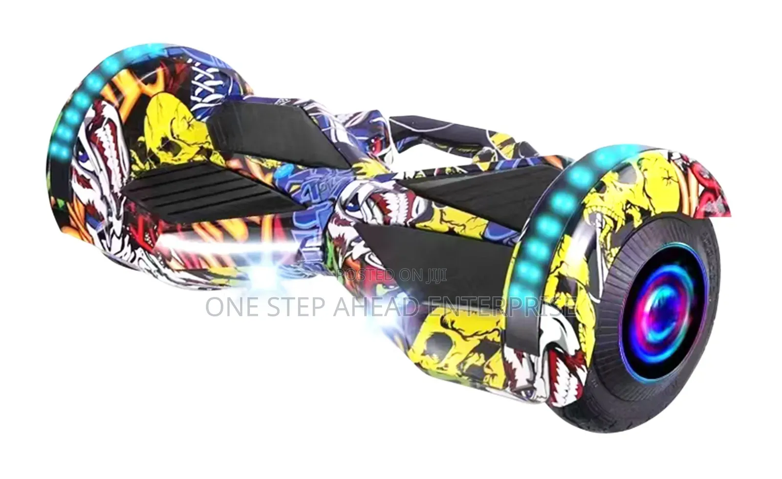 Yellow Graffiti Hoverboard 8 Inch Led Lighted