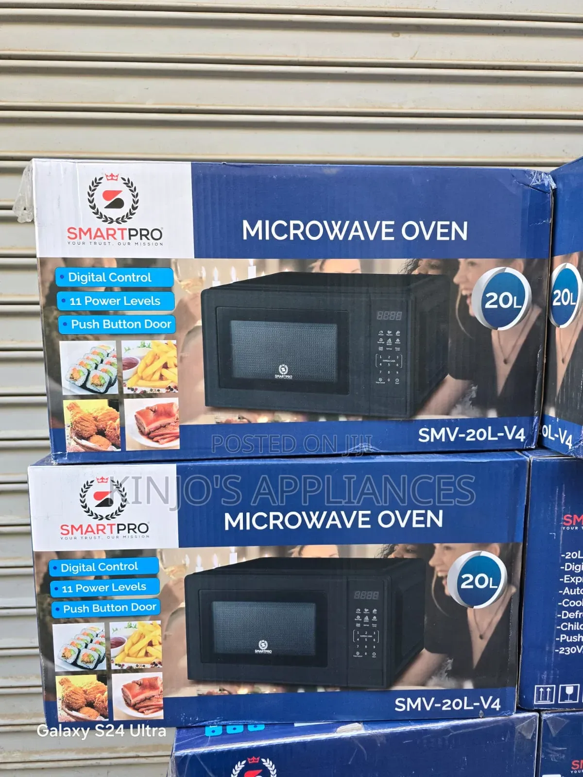 20 Litres Smart Pro Digital Black Microwave