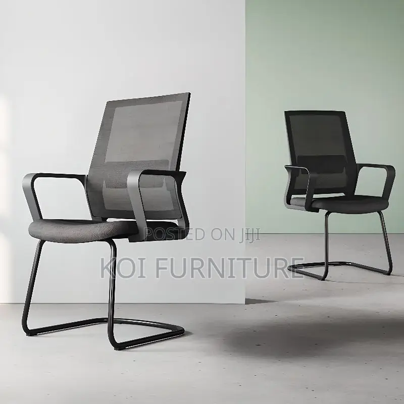 Office Chairs; Mesh Office Visitor Sled Base Seat