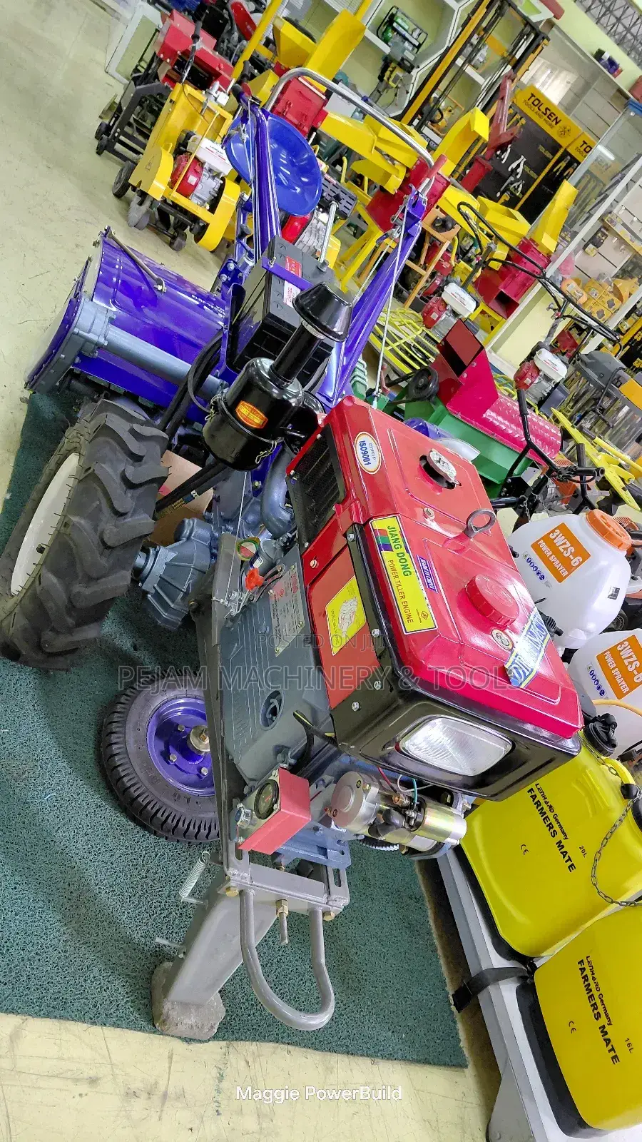 Jiang Dong Walking Tractor 16hp Watercooled With Accessories