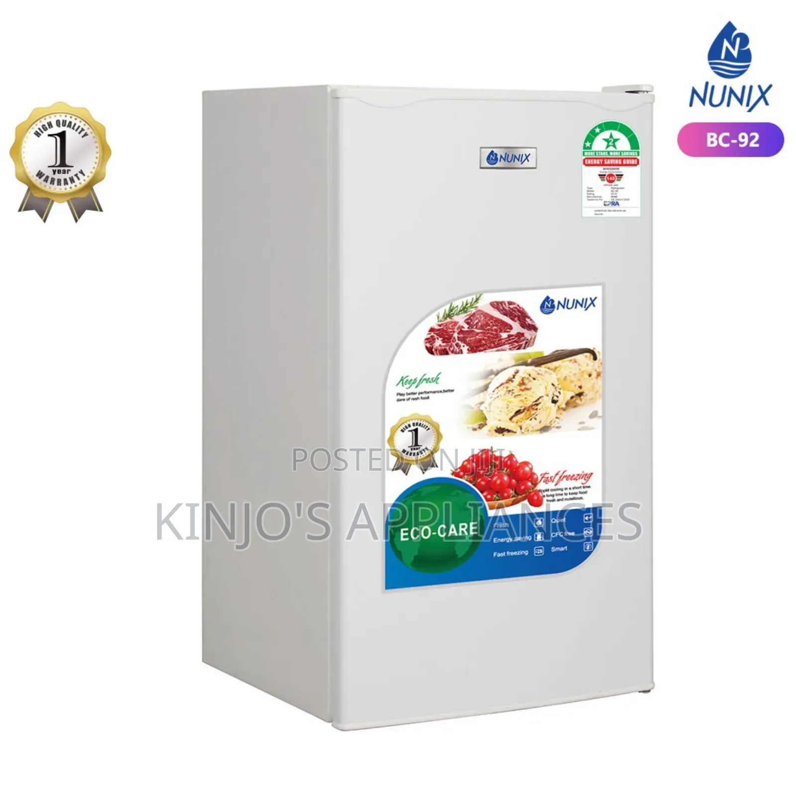 Nunix 90litres Single Door Fridge