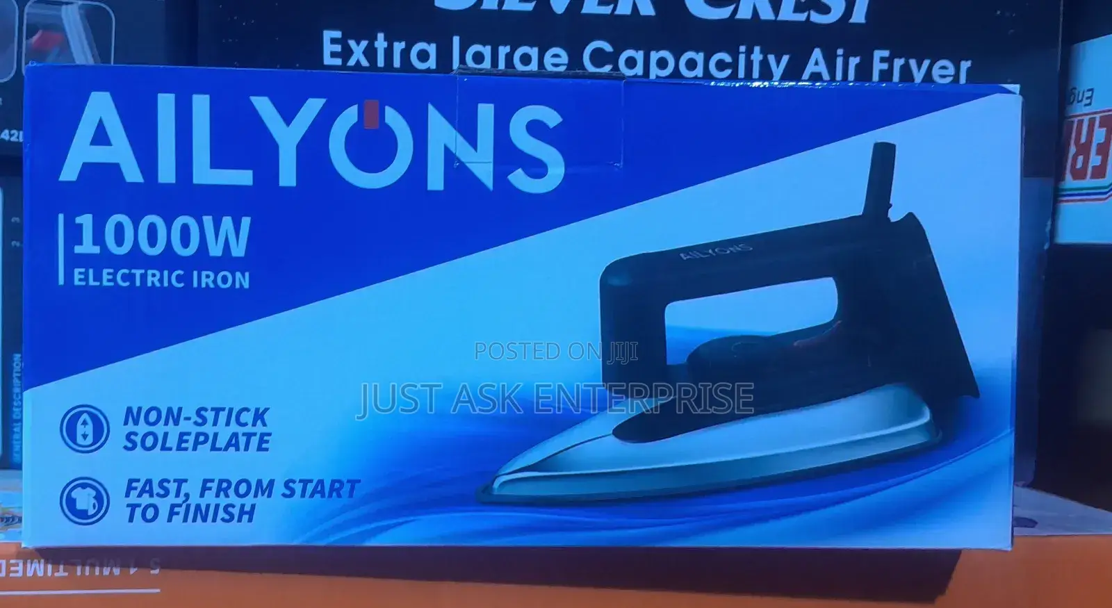 Adjustable Temperature Settings - Ailyons 1000w Dry Iron Box