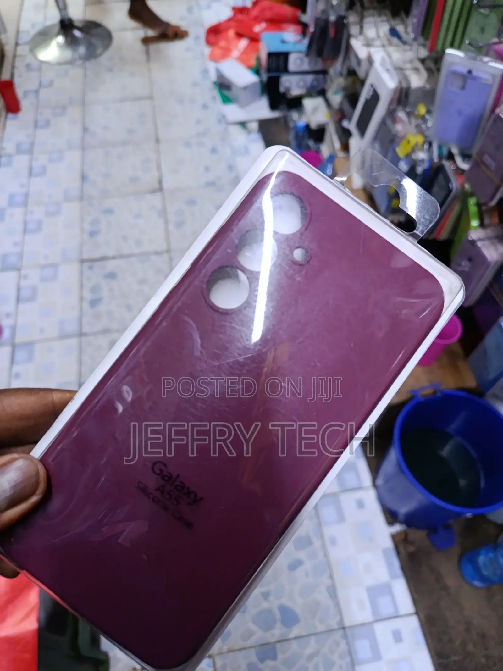 Kedba Samsung Galaxy A55 Liquid Silicone Case With Fur Lining