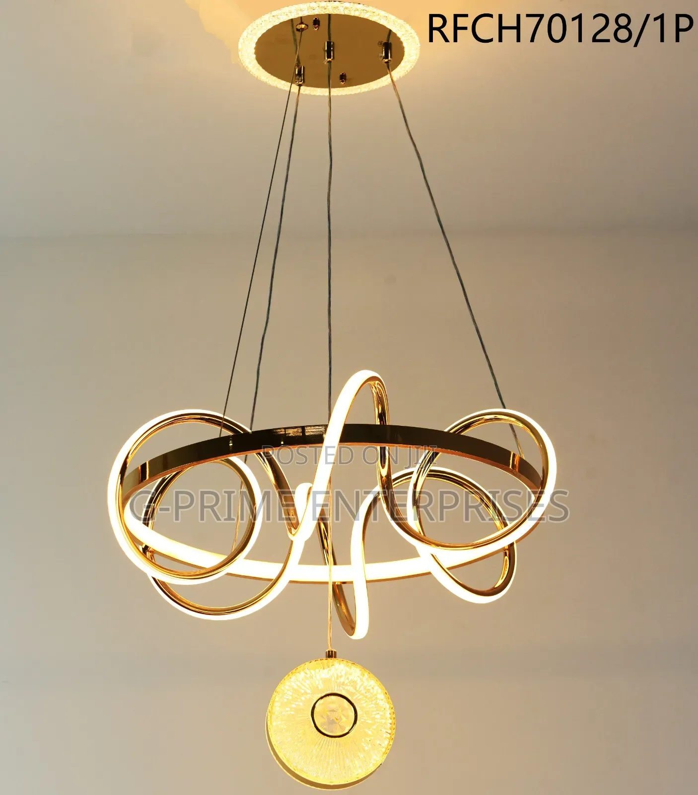 Modern Gold Led Chandelier