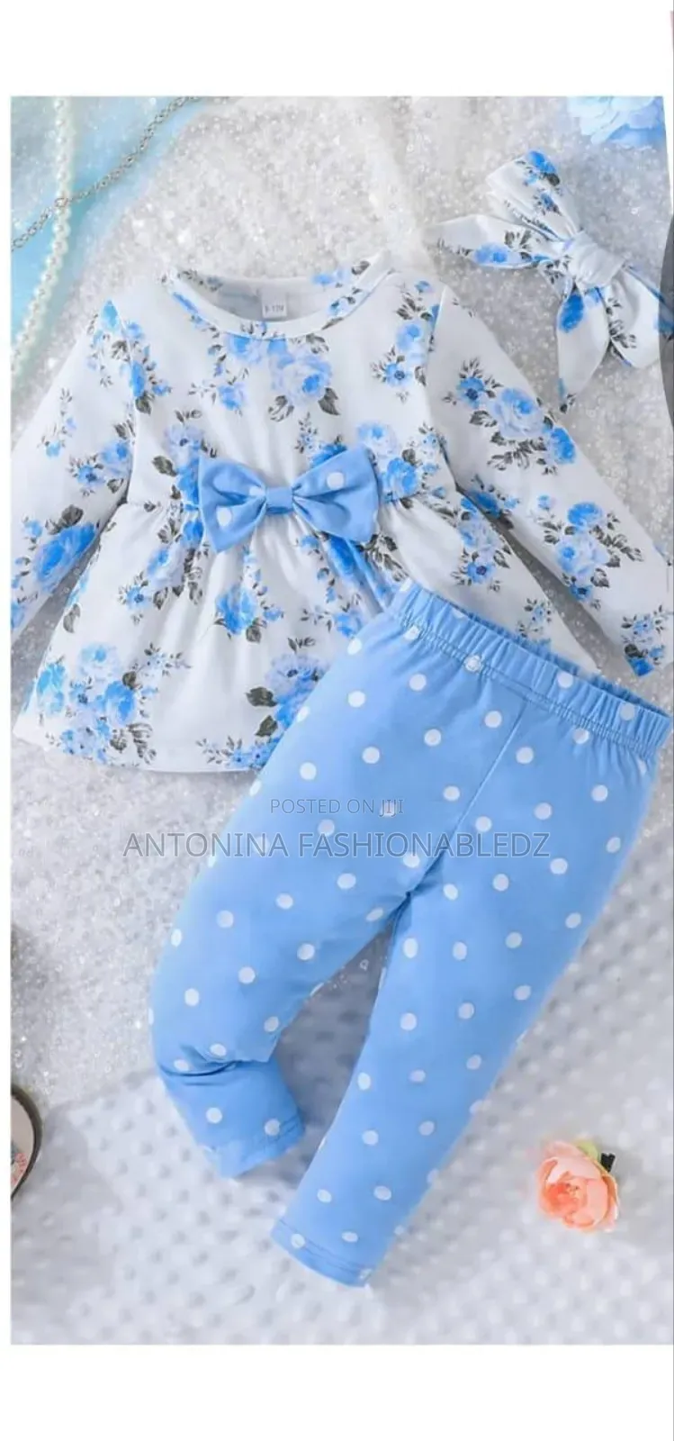 3pcs Fancy Floral Top 1-3yrs