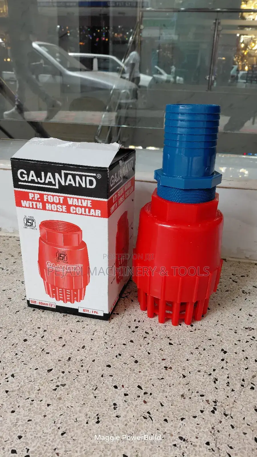 3" Plastic Footvalve With Strainer and Blue Collar
