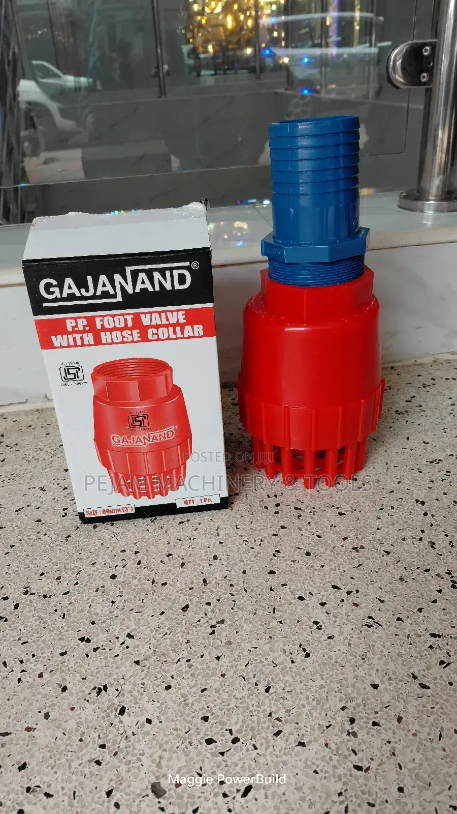 3" Plastic Footvalve With Strainer and Blue Collar