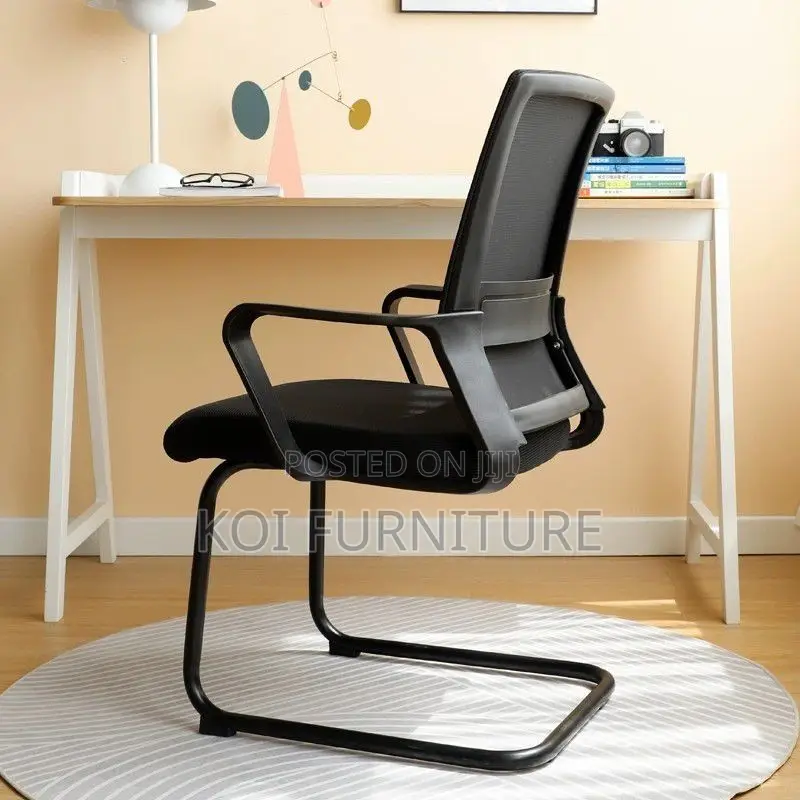 Office Chairs; Black Fabric Office Study Chair
