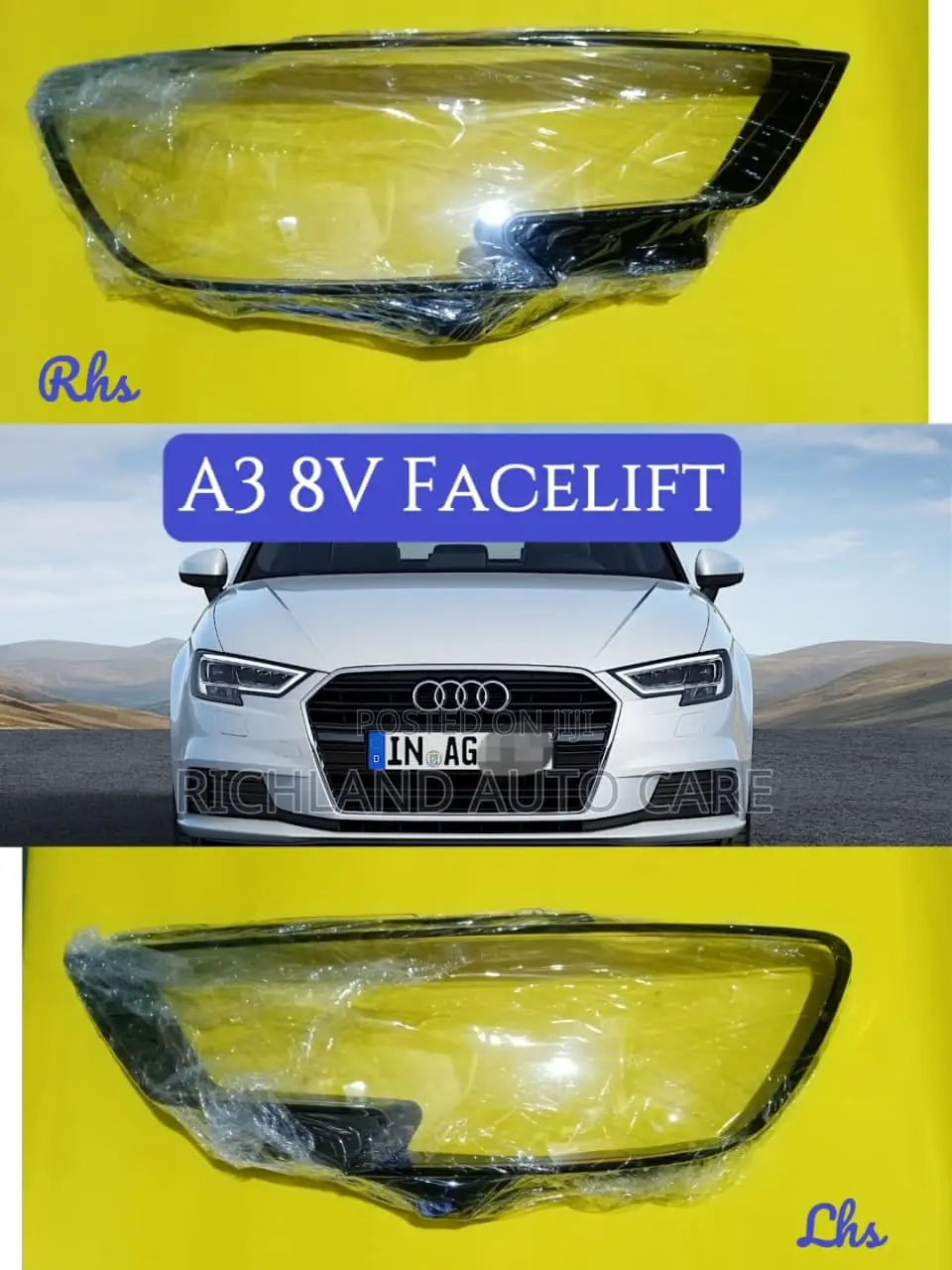 Headlamp Lens Cover Audi A3 8v Prefacelift Facelift A4 B9 Prefacelift
