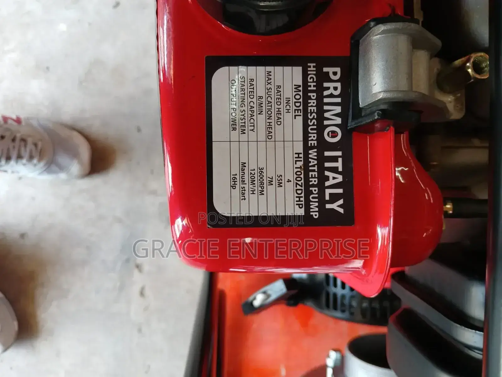 High Pressure Primo Italy Diesel Waterpump