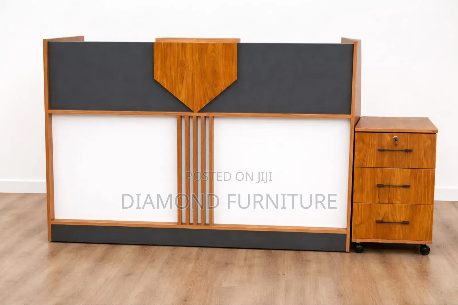 1.6m Modern Reception Desk With Drawers – Office Front Desk Nairobi