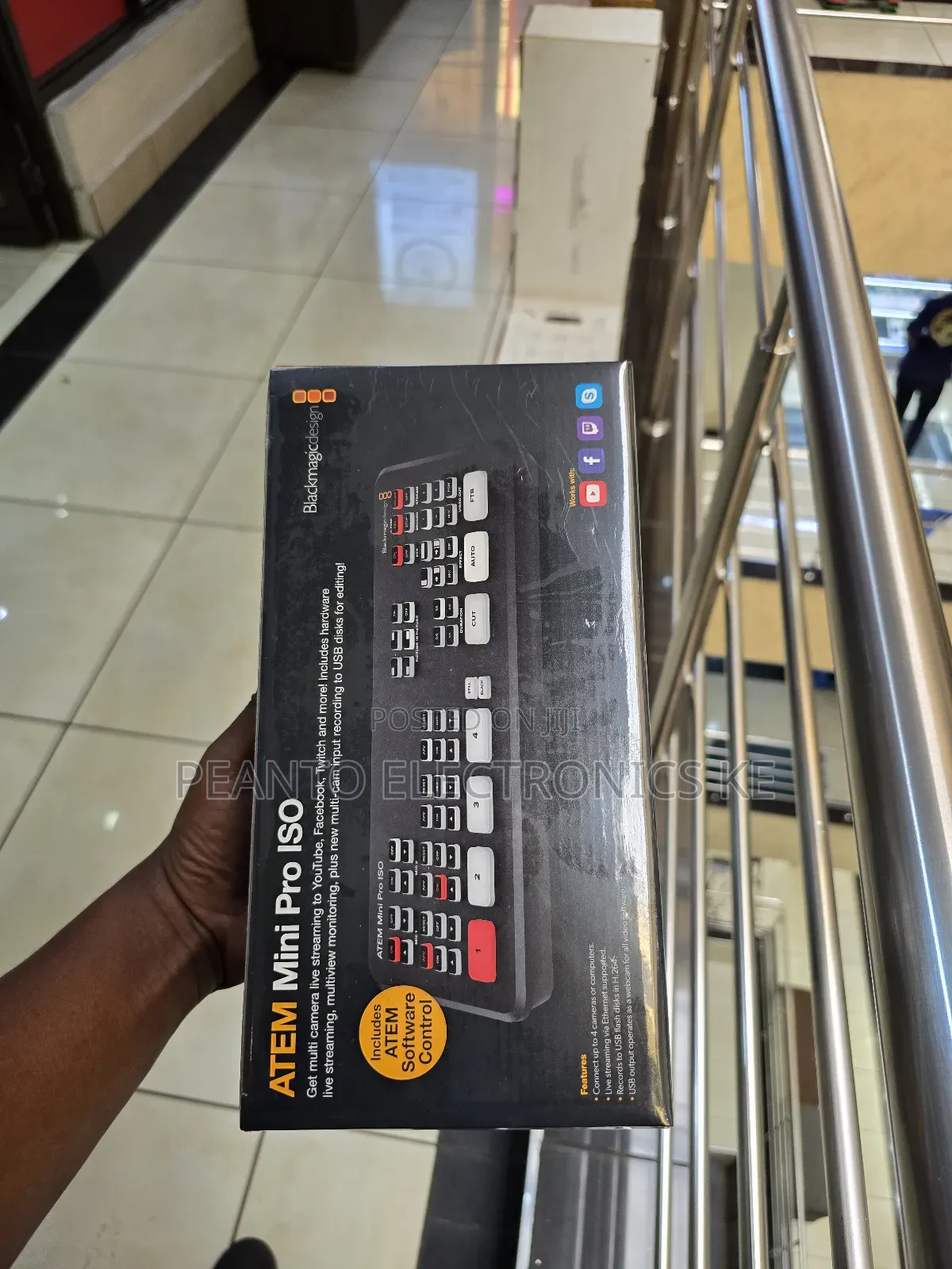 Blackmagic Design Atem Mini Pro Iso Hdmi Live Stream Switcher