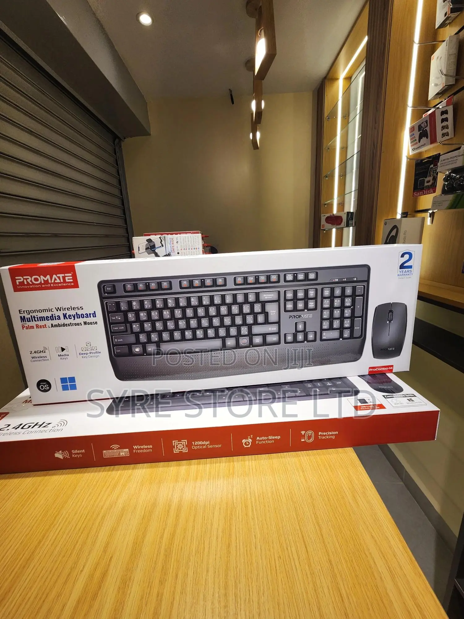 Wireless Multimedia Keyboard Mouse Combo – Promate Procombo-14