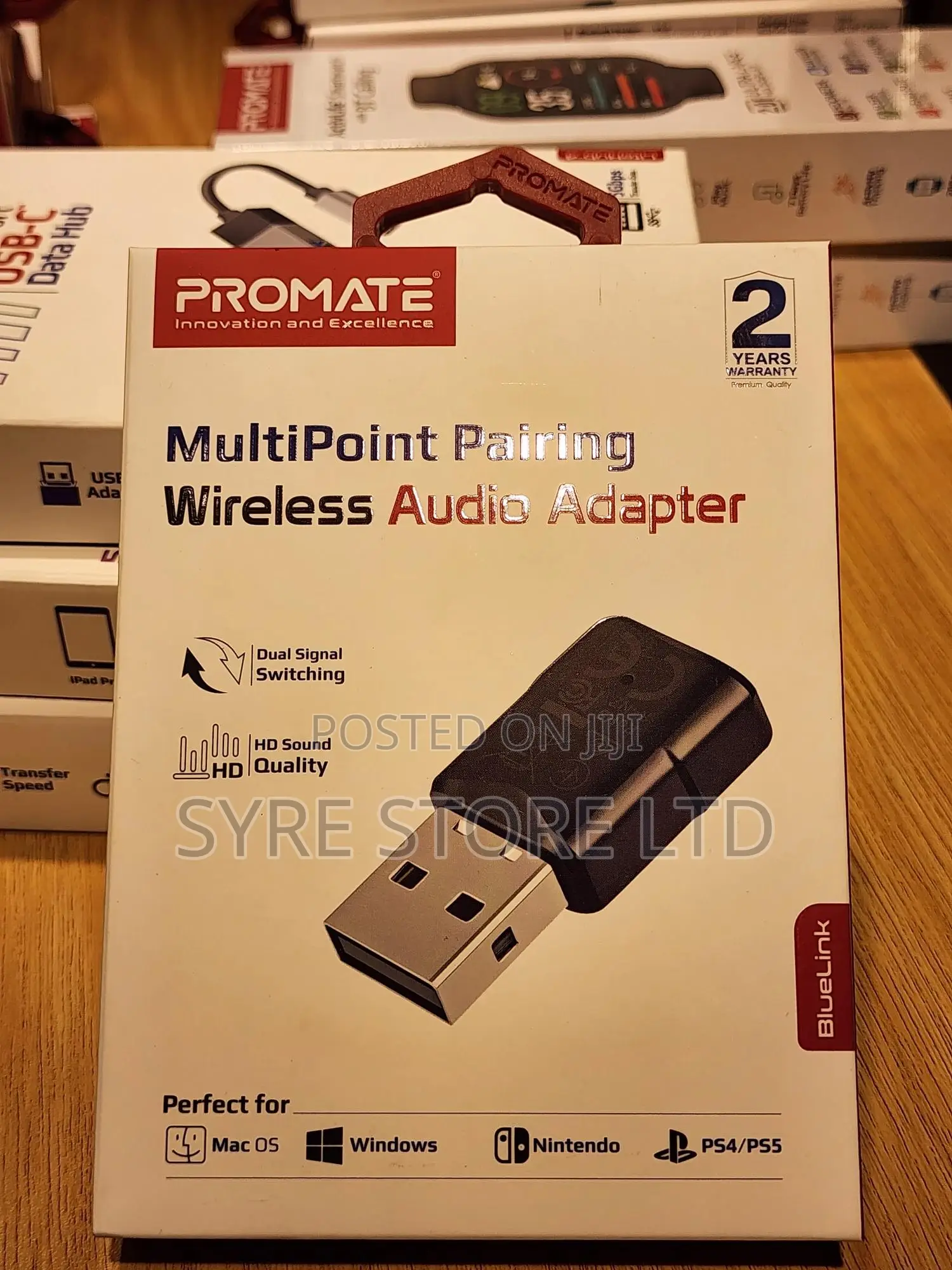 Bluetooth 5.0 Audio Adapter, 20m Range-Promate Bluelink