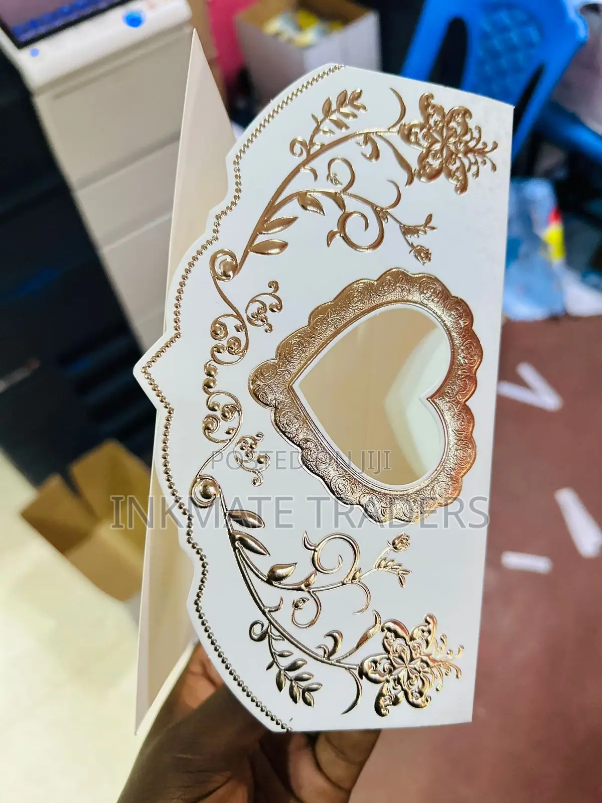 Lavish Gold-Accent Wedding Card Printing