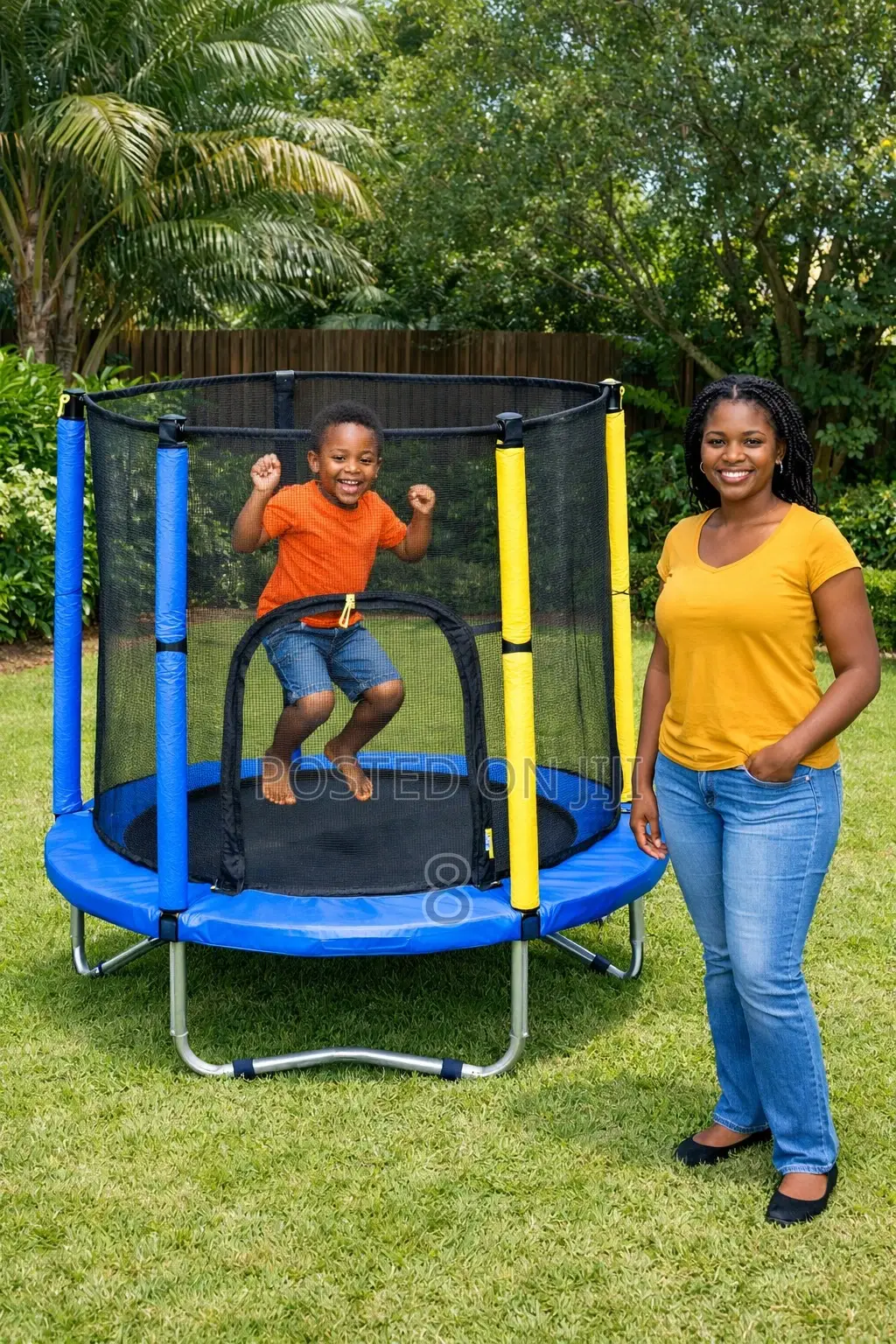 Mini 4ft Trampoline For Kids – Safe Indoor Outdoor Fun