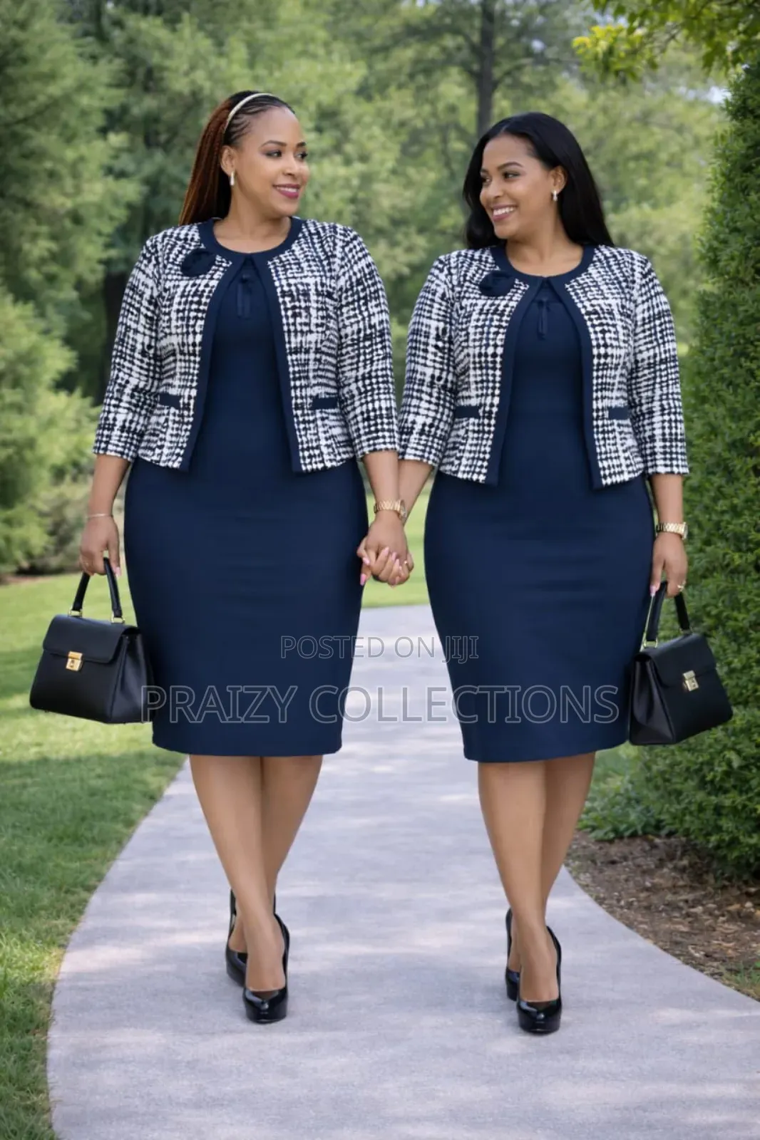 Elegant Multi-Color Corporate 2pc Dress