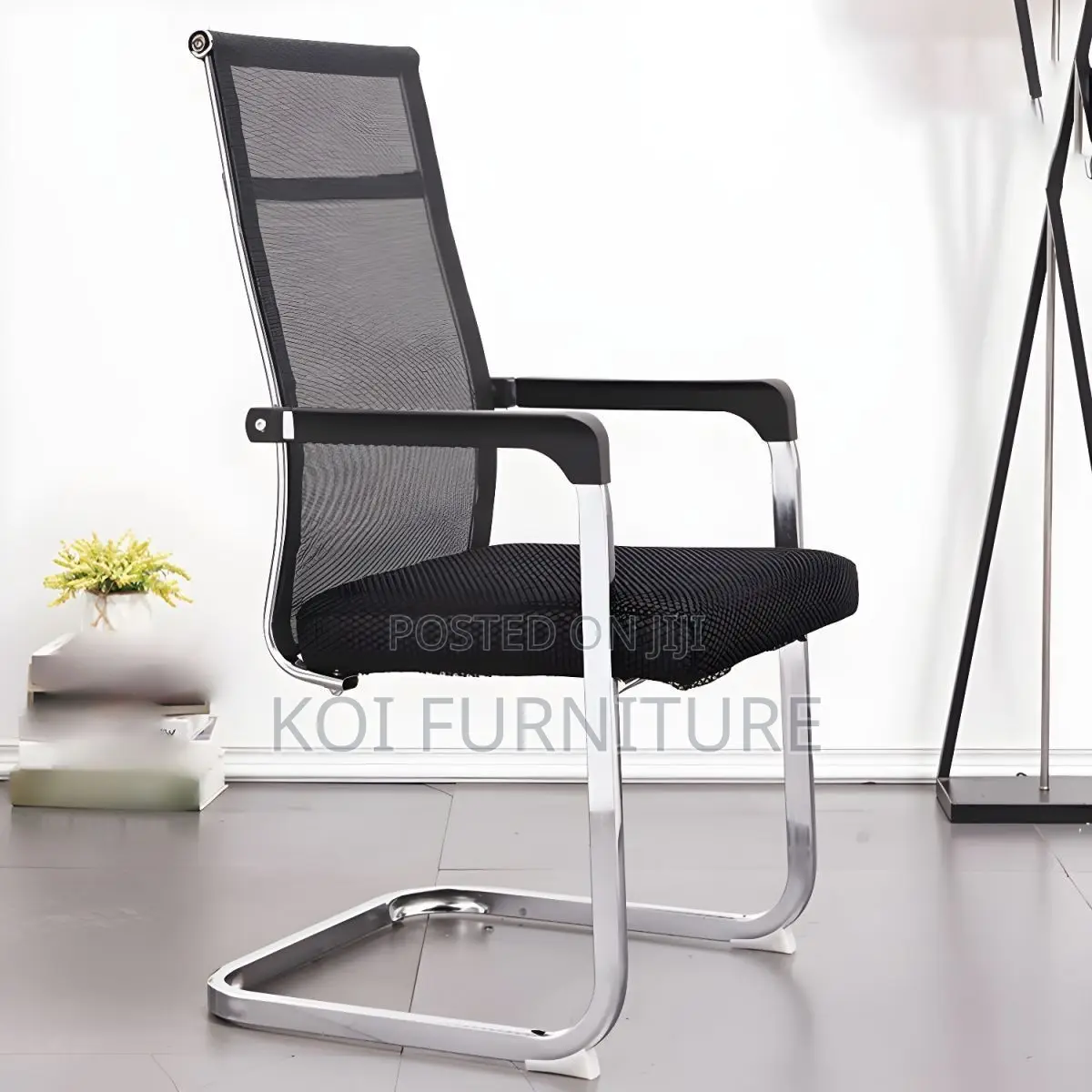 Office Chair : Mesh Cantilever Office Guest Seat