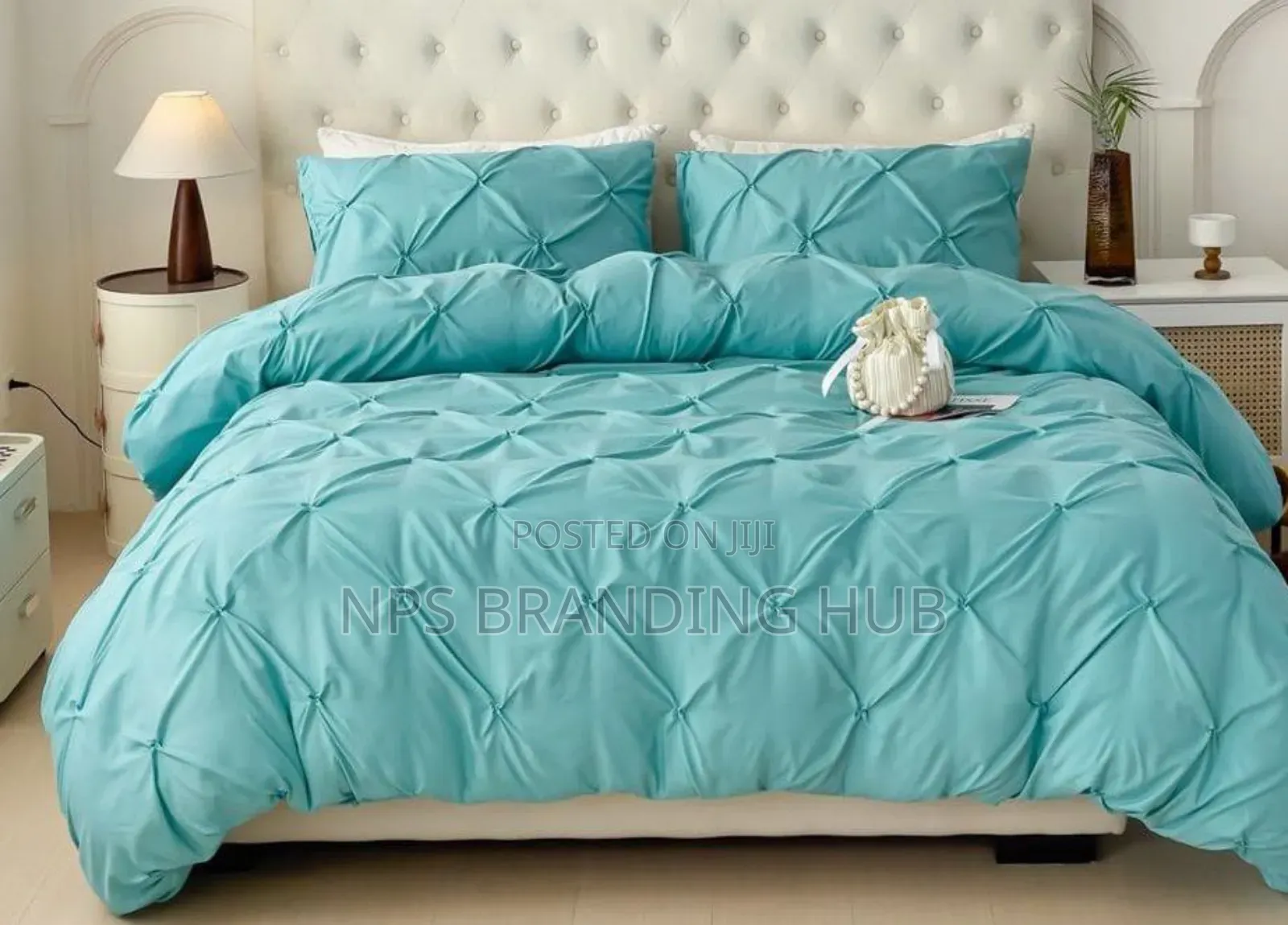 Pinch Pleat Pintuck Duvet Cover Set Size: 6*6/6*7 Sk