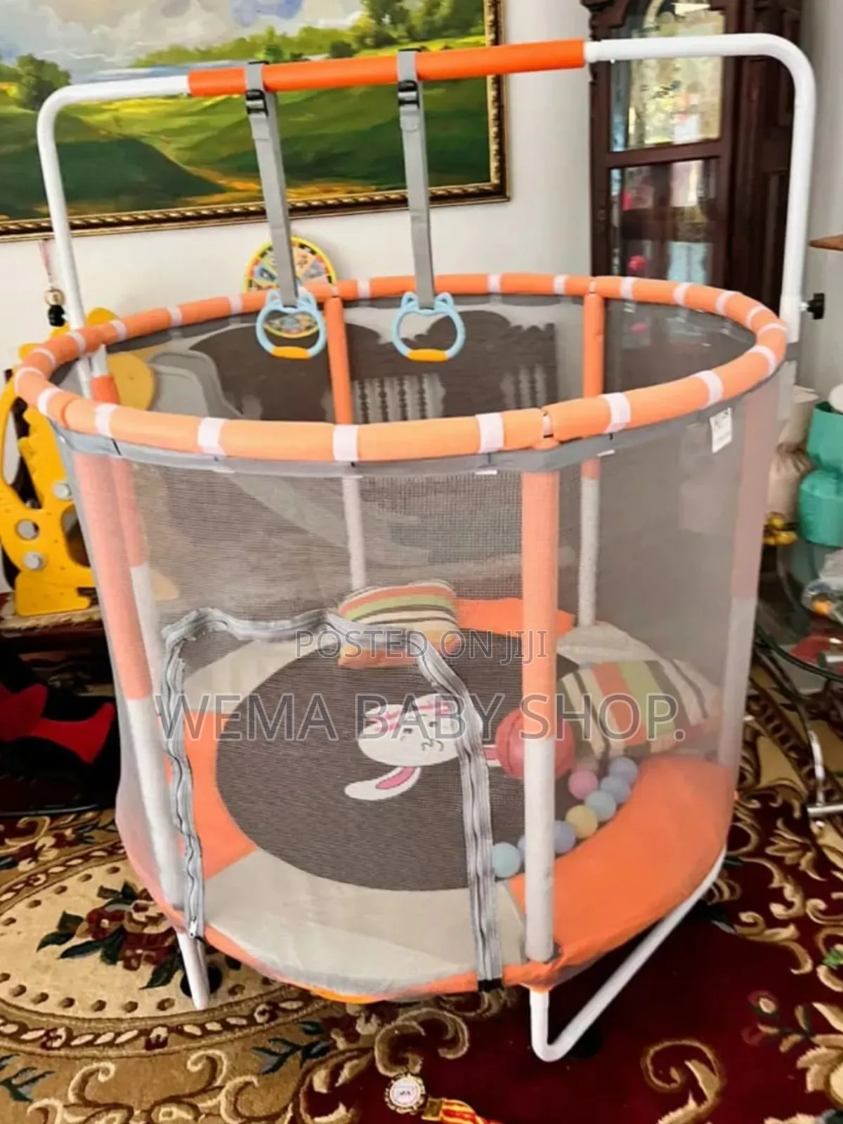 5ft Trampoline for Kids With Safety Enclosure