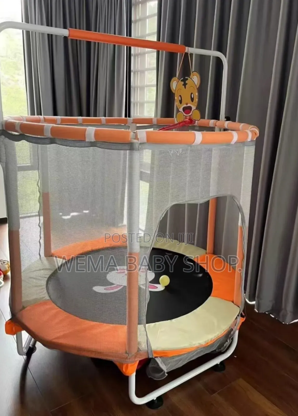5ft Trampoline for Kids With Safety Enclosure